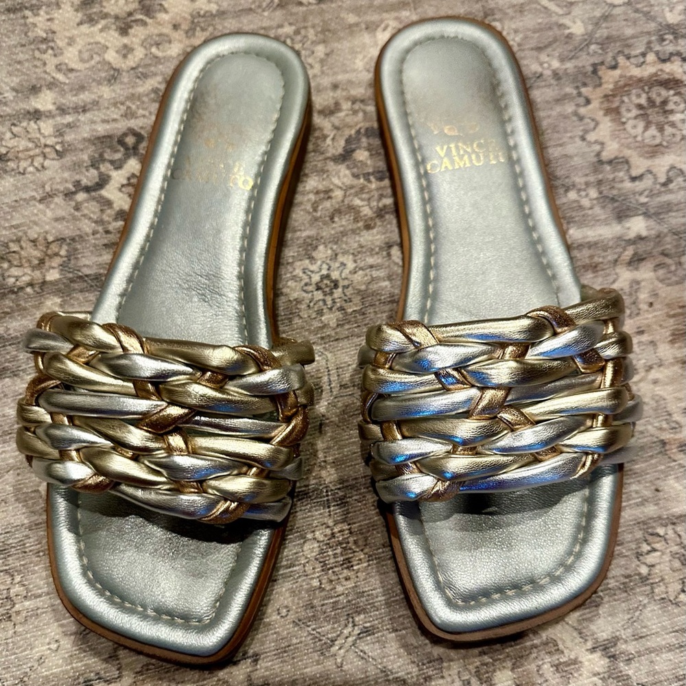 Vince Camuto Gold Metallic Sandals